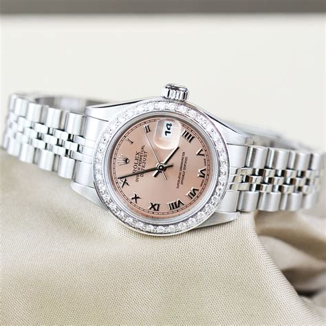 ladies stainless steel rolex oyster perpetual datejust